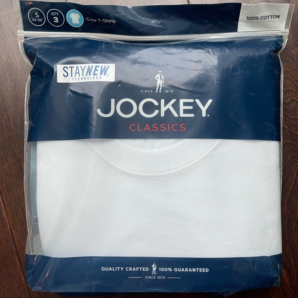 NEW Jockey Crew Neck Undershirts (3/Package)